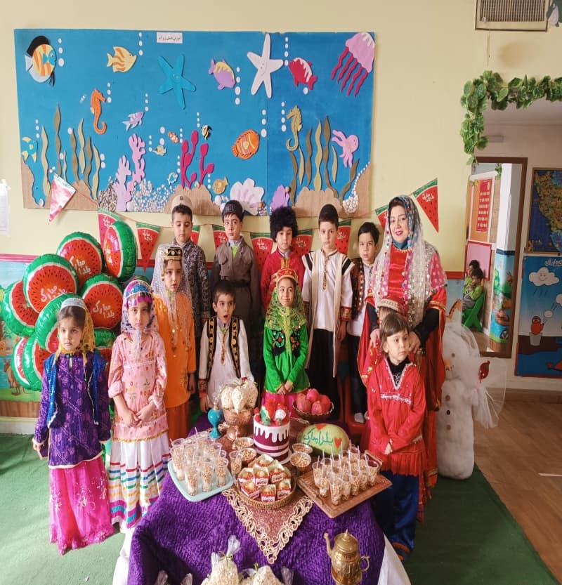جشن یلدا کودکستان غیر دولتی کیهانه